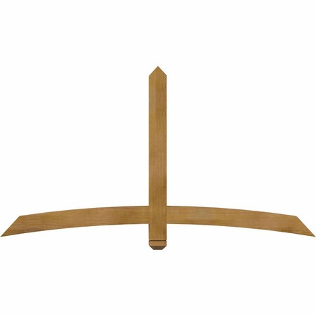 Ekena Millwork Bellingham Rough Sawn Timber Gable Bracket, Western Red Cedar, 72"W x 39"H x 4"D x 4"F, 13/12 Pitch GBW072X39X0404BEL00RWR